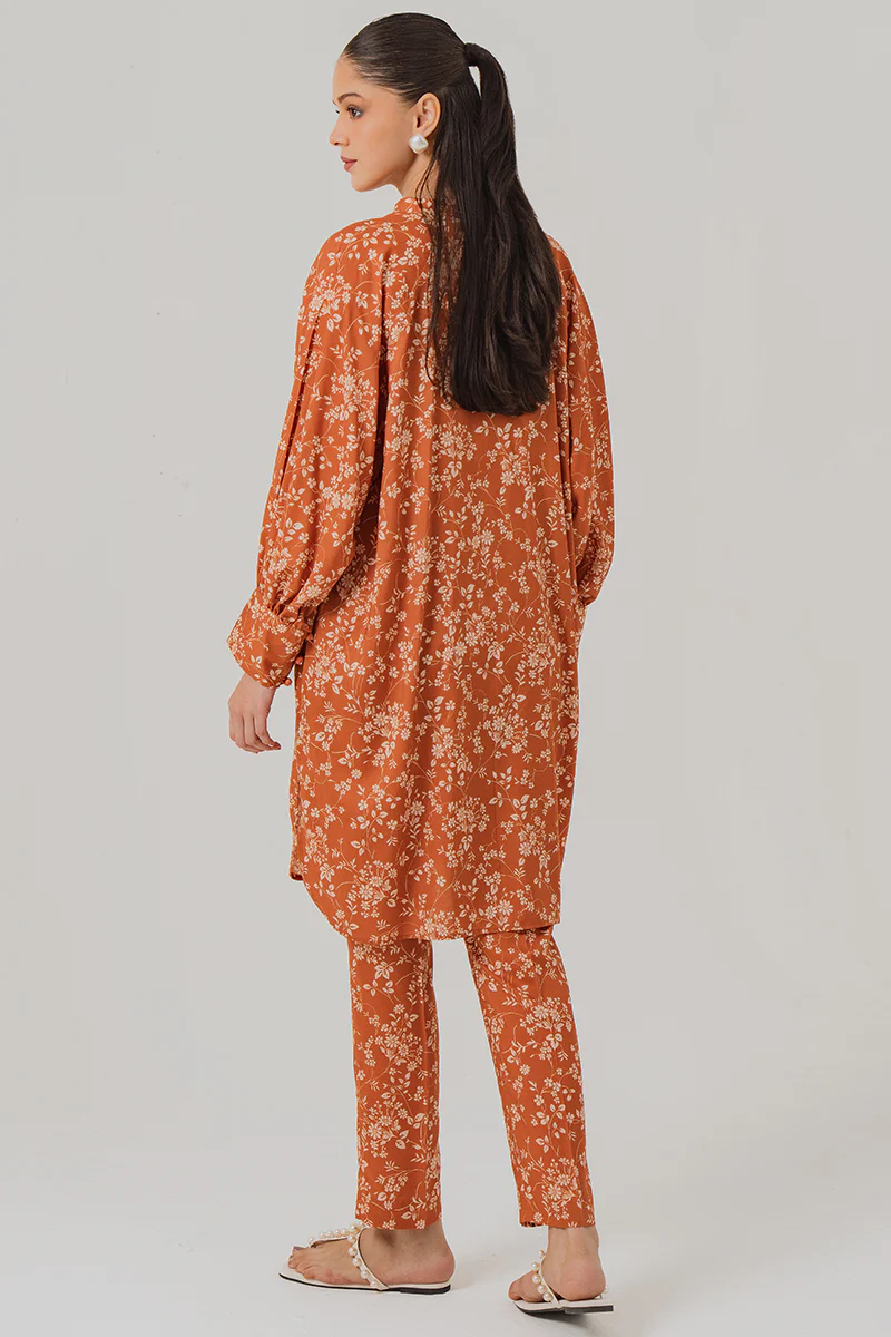 RUST FLORA-2 PIECE (SHIRT & TROUSER) - Image 6
