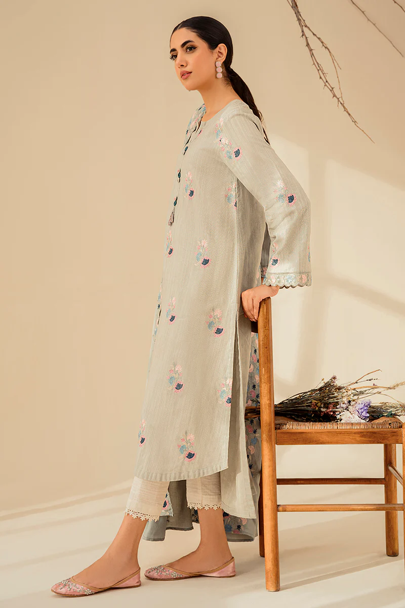 SAFFRON TALE-2PC (SHIRT & DUPATTA) - Image 2