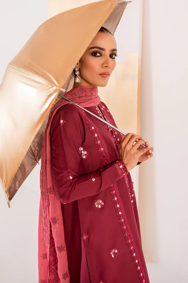 SANDSTONE BERRY-2PC (SHIRT & DUPATTA) - Image 5
