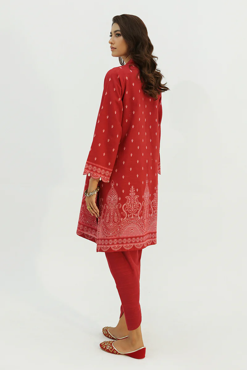 SCARLET GLEAM-2PC KHADDAR PRINTED SUIT - Image 3