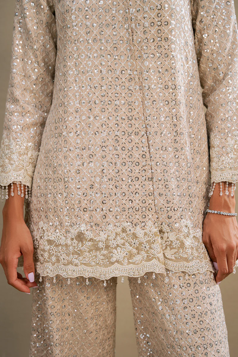 SCINTILLATING CRYSTAL-2PC SILK EMBROIDERED PRET - Image 6