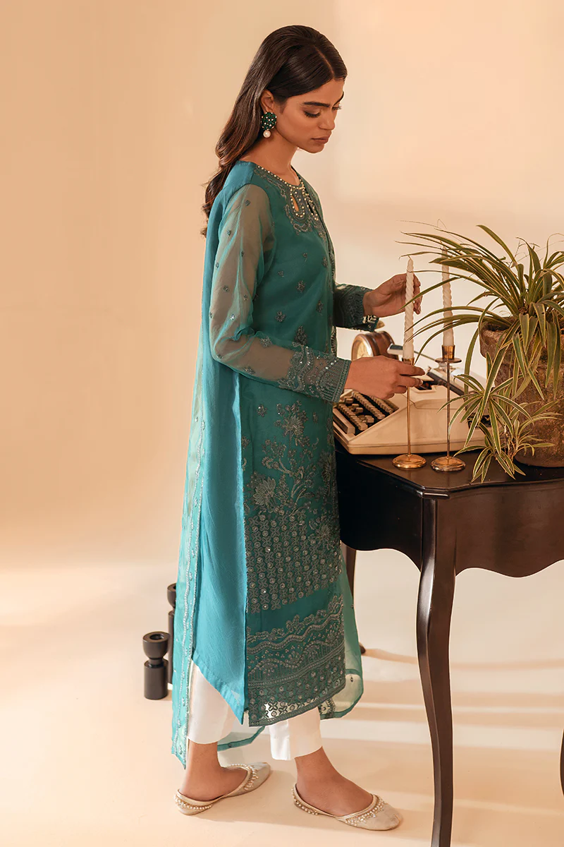 SEA BREEZE-2PC (SHIRT & DUPATTA) - Image 2