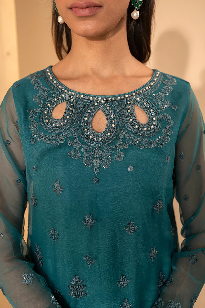 SEA BREEZE-2PC (SHIRT & DUPATTA) - Image 5