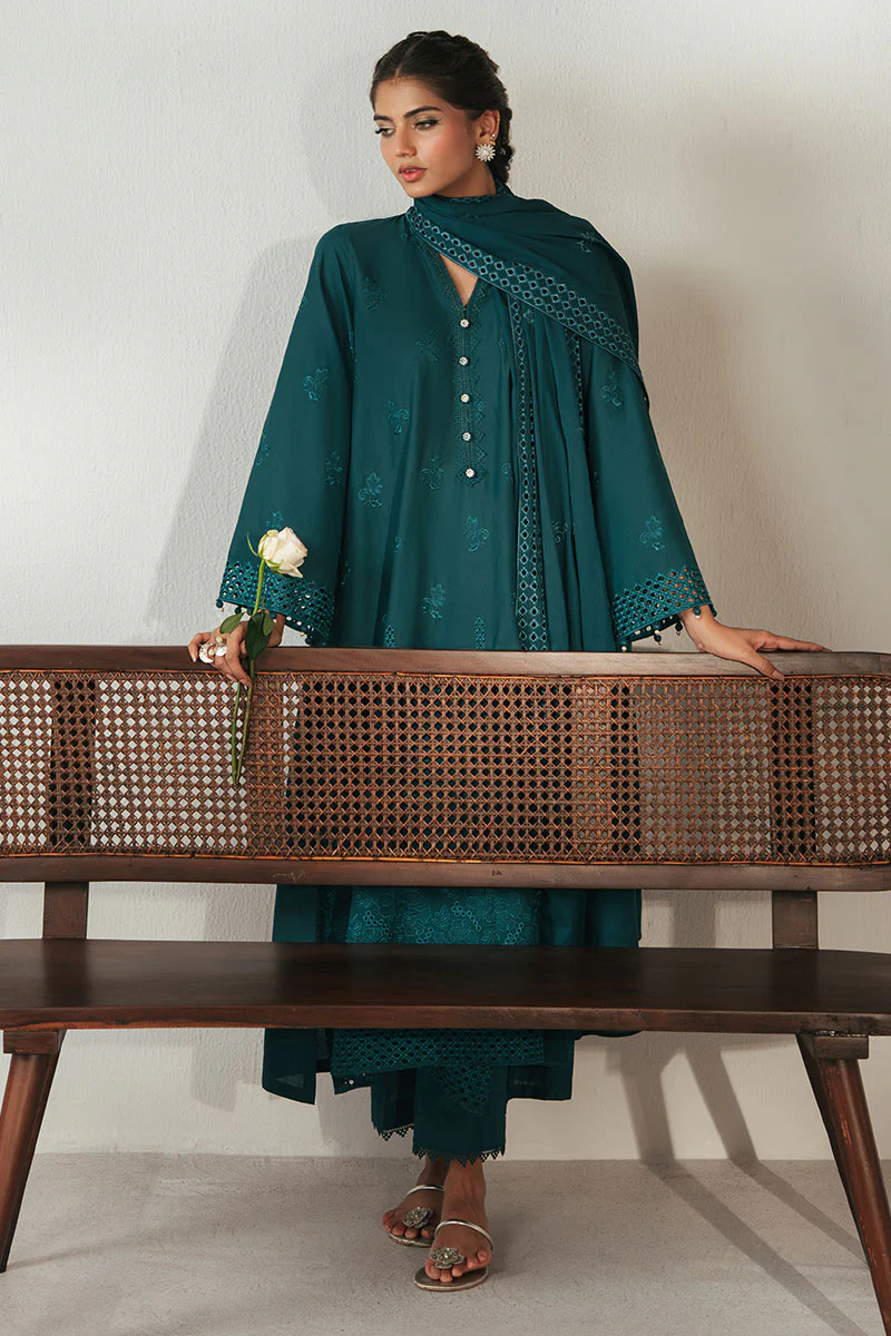 SHADED GEM-3PC (SHIRT,TROUSER & DUAPTTA) - Image 4