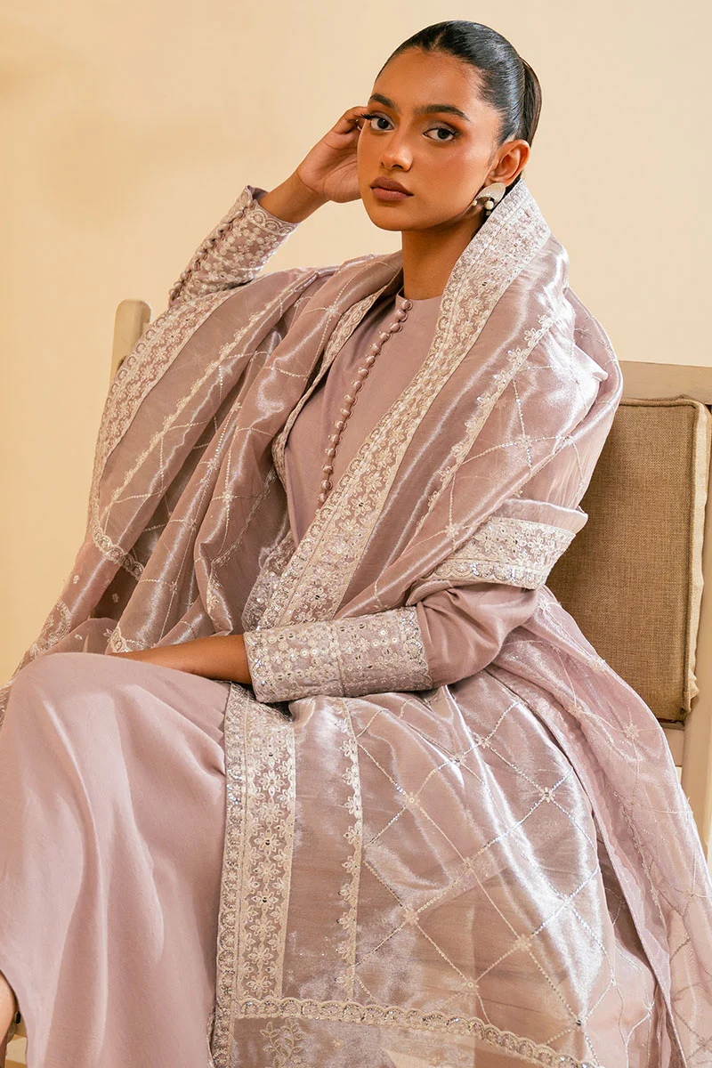 SHELL PINK-2PC (SHIRT & DUPATTA ) - Image 3