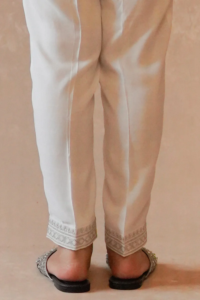 SILVER BRICH 1 EMBROIDERED PANTS - Image 3