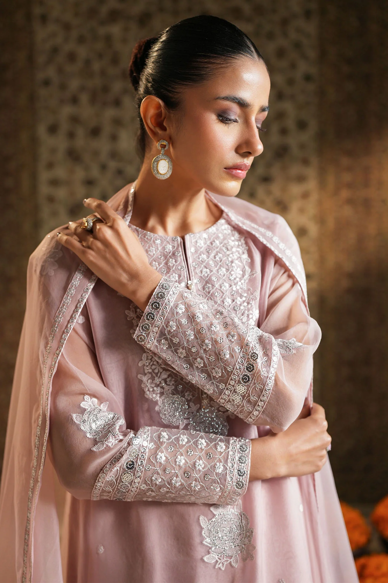 SILVER ROSE-2PC (SHIRT & DUPATTA) - Image 3