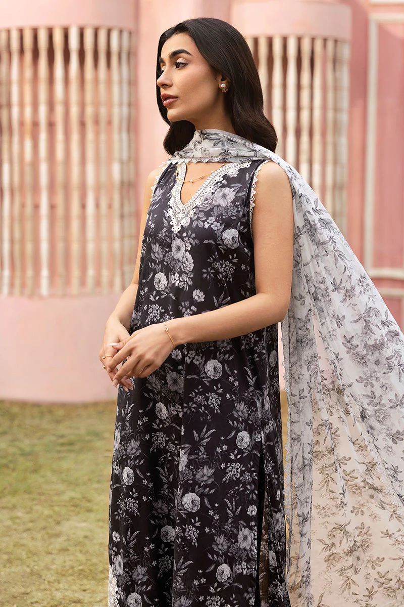 SOMBER ESCAPE-3PC PRINTED LAWN SUIT - Image 3