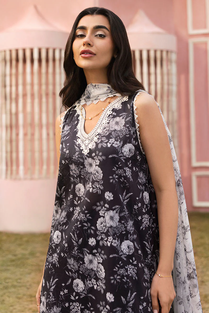 SOMBER ESCAPE-3PC PRINTED LAWN SUIT - Image 5