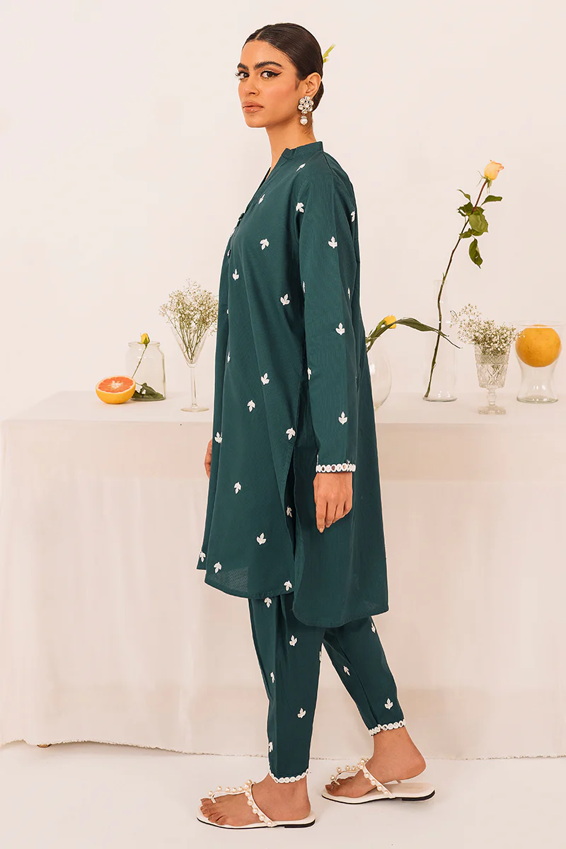 TEAL AGATE-2PC (SHIRT & TROUSER) - Image 2
