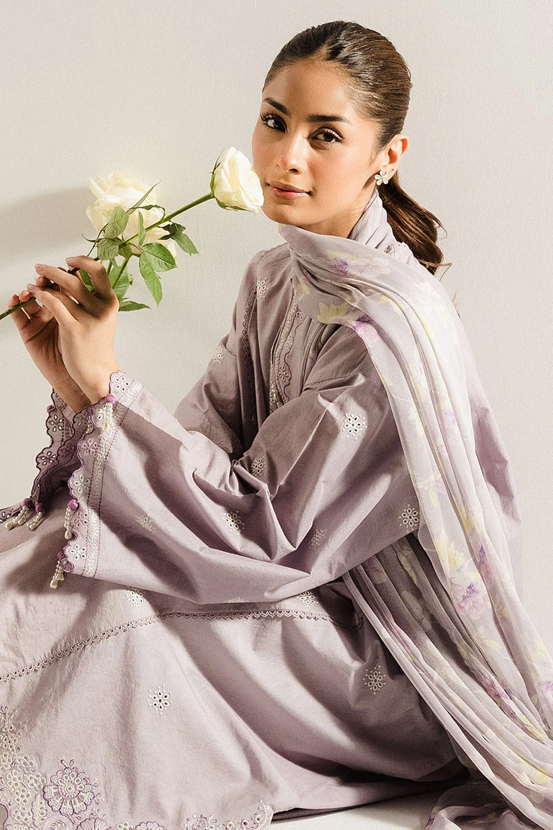 THISTLE BLOOM-2PC (SHIRT & DUPATTA) - Image 5