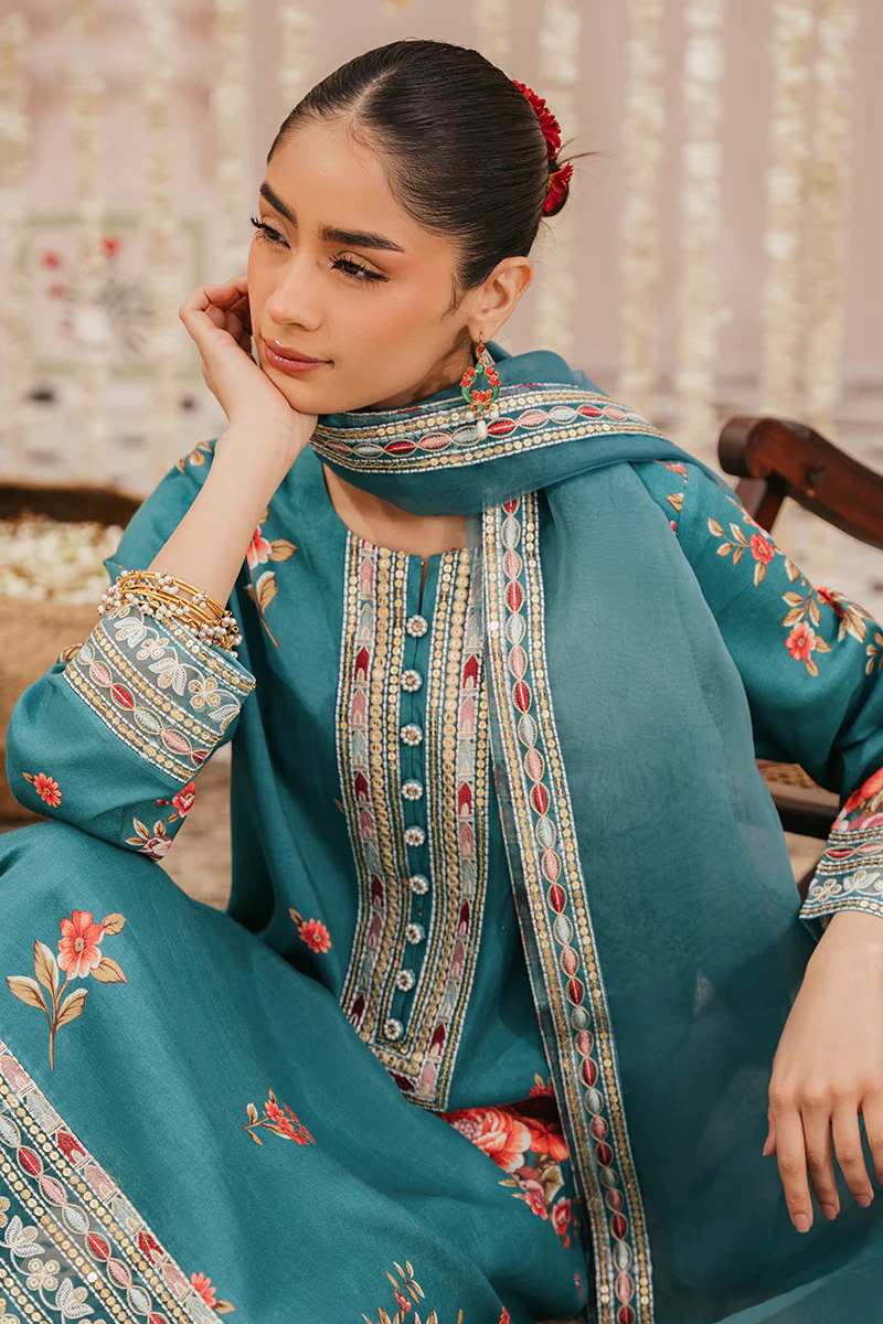 TIDE POOL-2 PIECE (SHIRT & DUPATTA) - Image 4