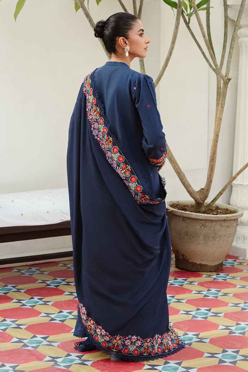 TWILIGHT GLARE-3PC KHADDAR EMBROIDERED SUIT - Image 3