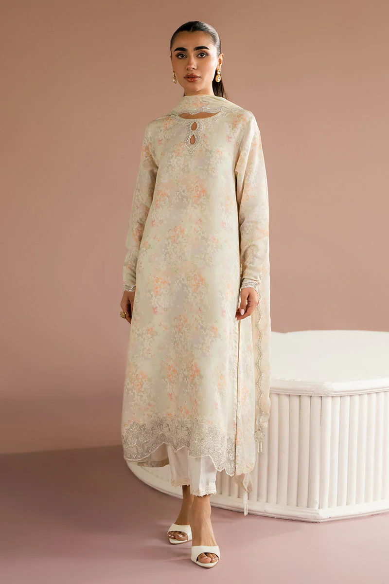 VANILLA BLOOM-2PC (SHIRT & DUPATTA) - Image 3