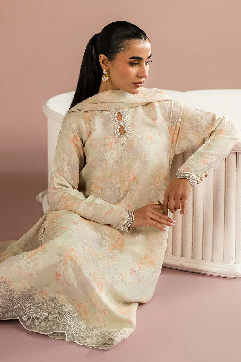 VANILLA BLOOM-2PC (SHIRT & DUPATTA) - Image 6