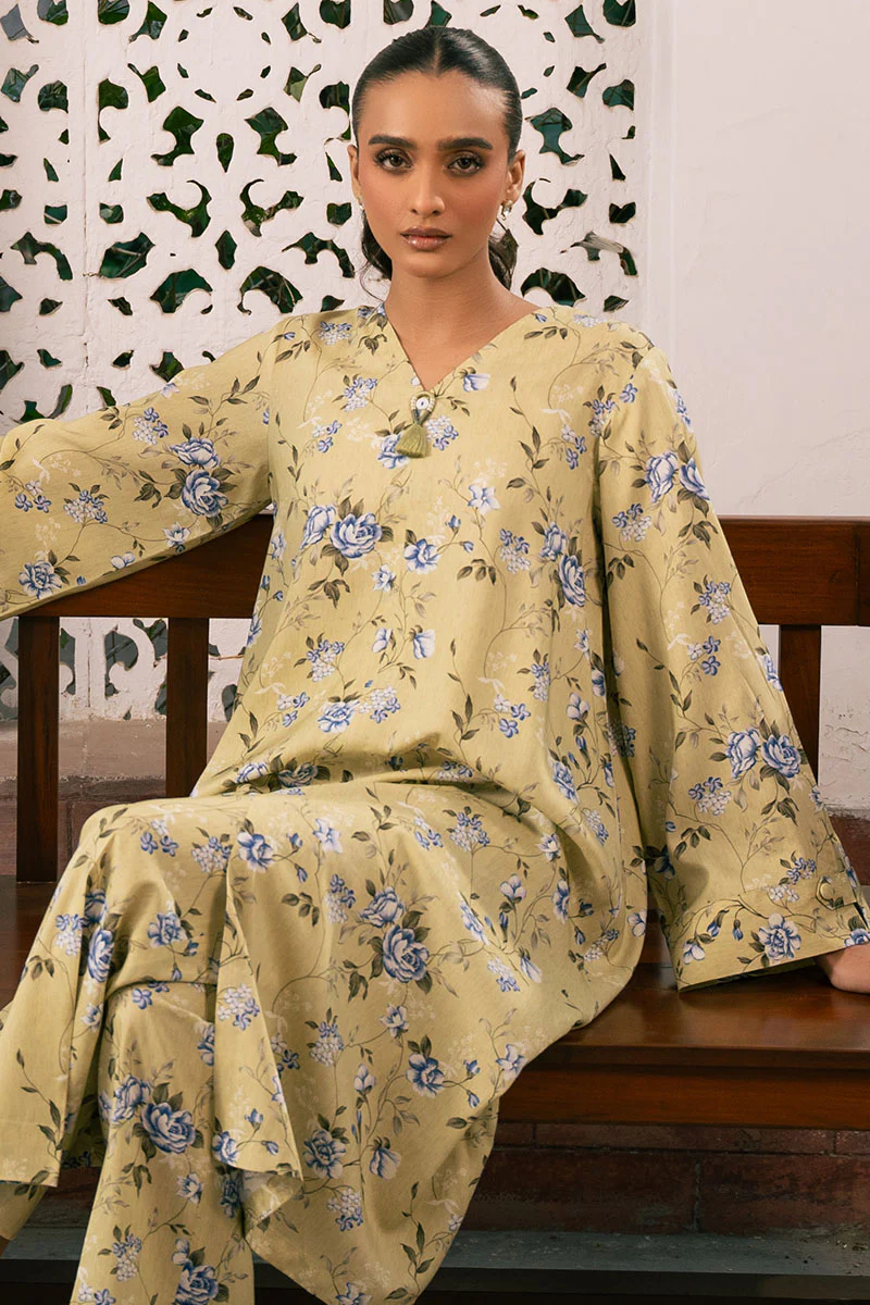 VERDANT FLORA-2 PIECE PRINTED LINEN SUIT - Image 5