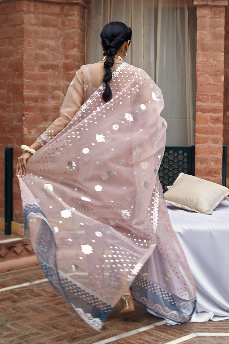 VERSILLIA FLEUR-3 PIECE ORGANZA EMBROIDERED SUIT - Image 3