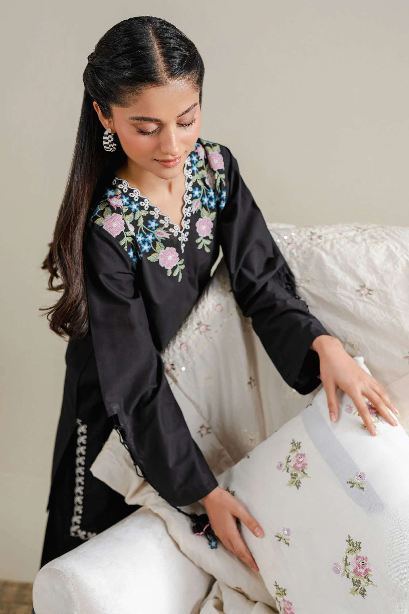 VIVED NOIR-2PC (SHIRT & TROUSER) - Image 7