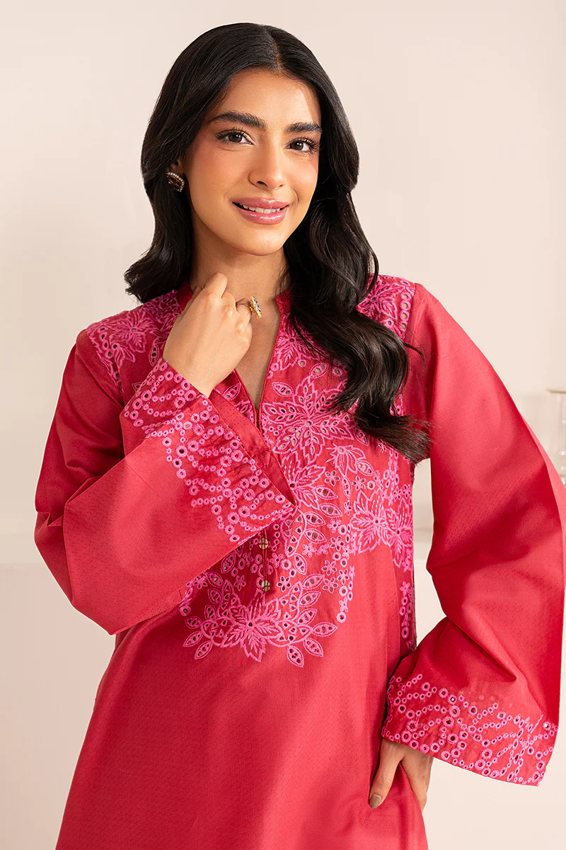 VIVID FUCHSIA-2 PIECE (SHIRT & TROUSER) - Image 3