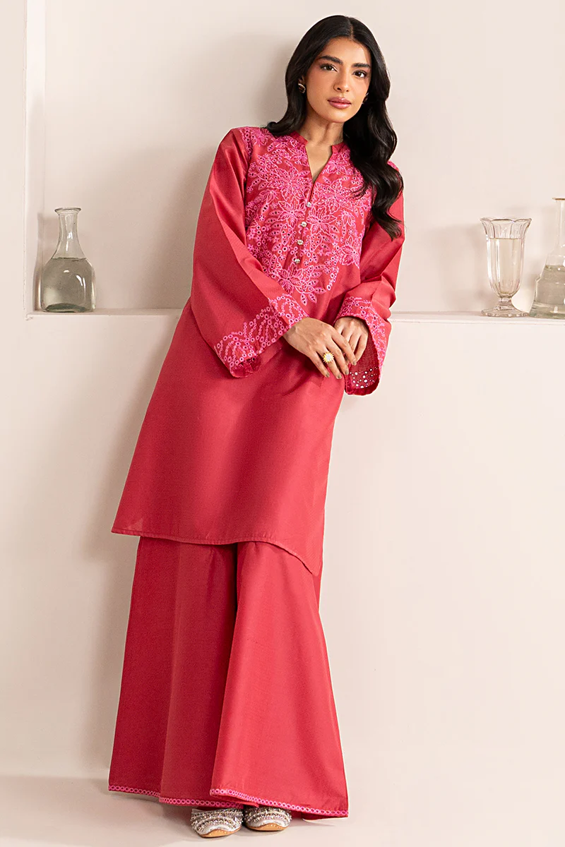 VIVID FUCHSIA-2 PIECE (SHIRT & TROUSER) - Image 4