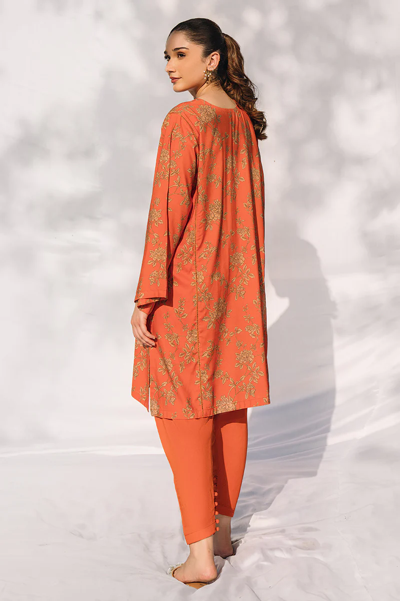 VIVID RUST-2PC LINEN SUIT - Image 3