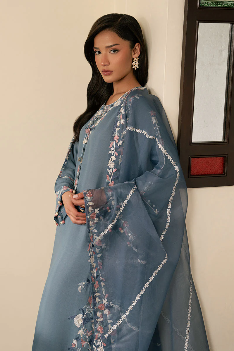 VIVID VISTA-3PC (SHIRT, TROUSER & DUPATTA) - Image 3