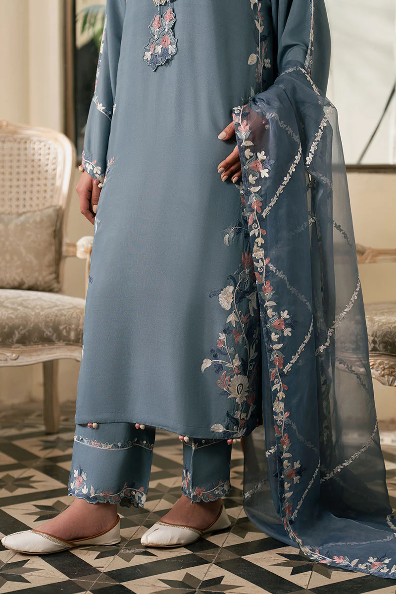 VIVID VISTA-3PC (SHIRT, TROUSER & DUPATTA) - Image 4