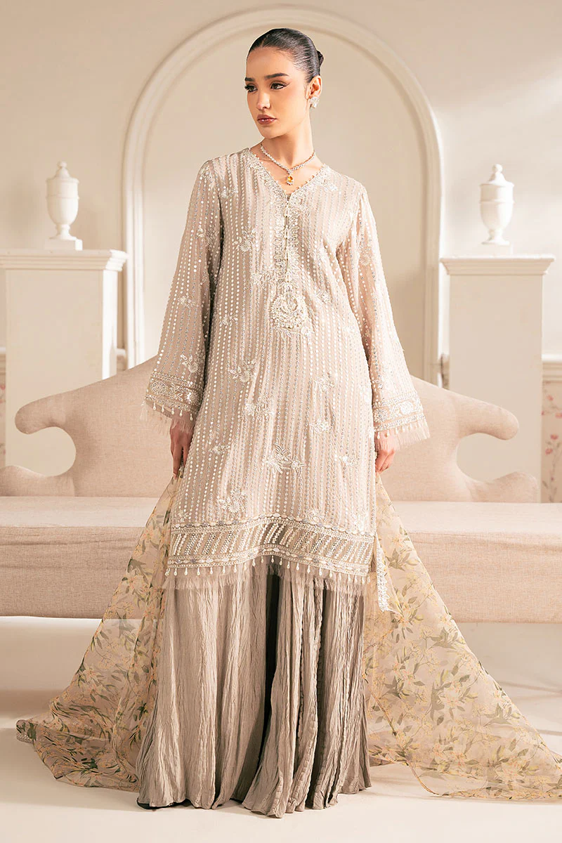 VULCAN MUD-4PC CHIFFON EMBROIDERED SUIT - Image 3