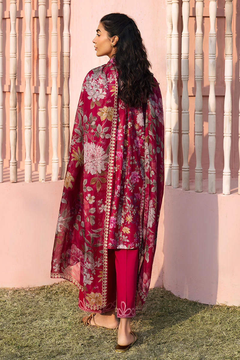 WHIMSICAL ZEST-3PC PRINTED LAWN SUIT - Image 6