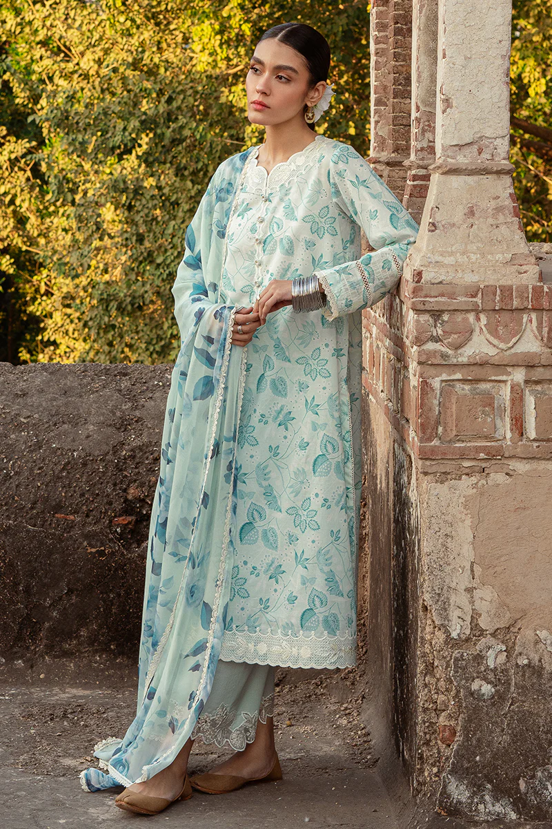 WHISPERING DOVE STITCH 3PC: LAWN EMBROIDERED SUIT