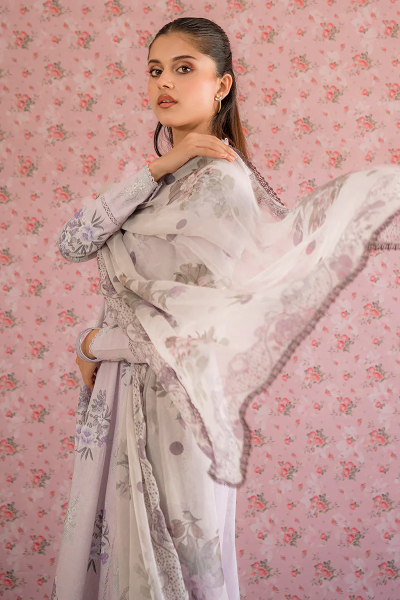 WINSOME ORCHID-3PC PRINTED LAWN SUIT - Image 8