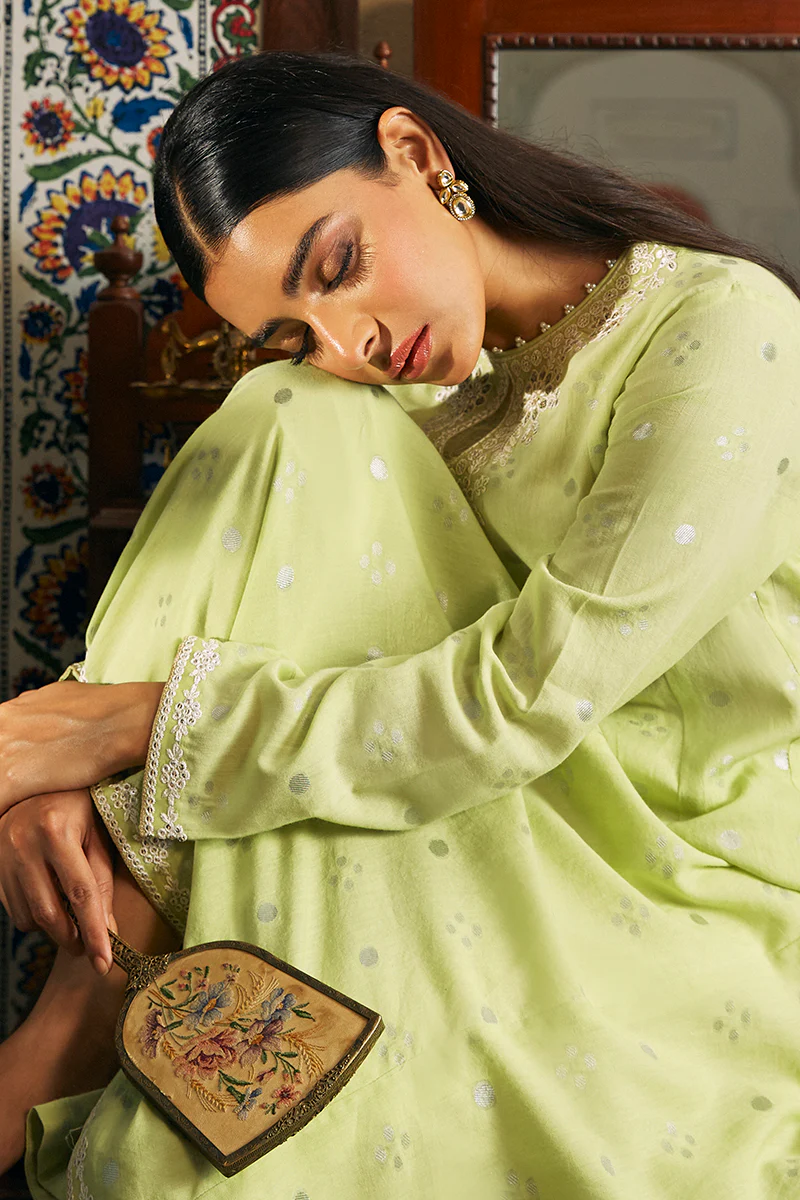 ZAMURD-1 PIECE JACQUARD EMBROIDERED SHIRT - Image 3